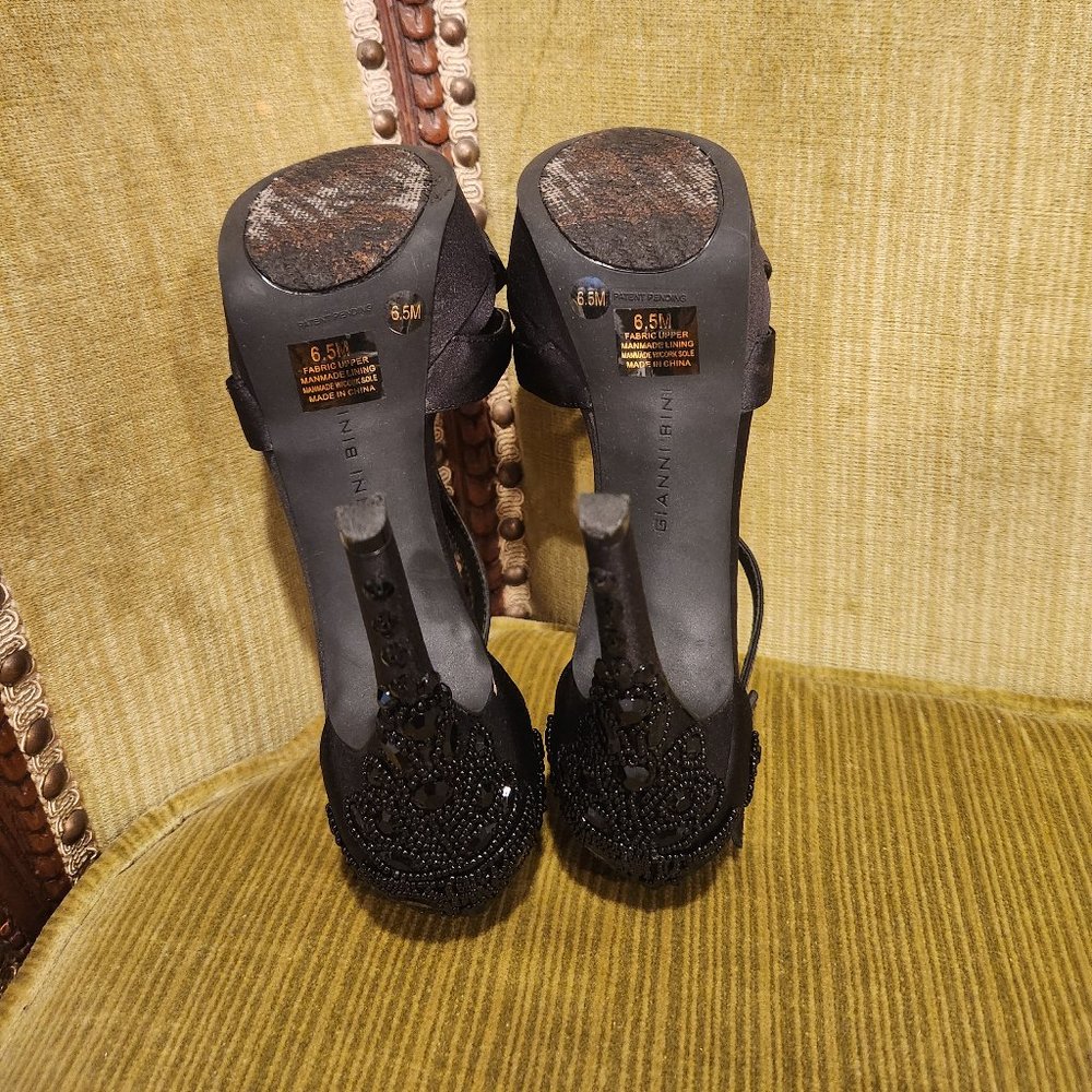 GIANNI BINI beaded shoes size 6.5 - Picture 4 of 5